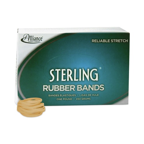 Alliance 24305 Sterling Rubber Bands, Size 30, 0.03 in. Gauge, Crepe, 1 Lb Box, (1500-Piece/Box) image number 0