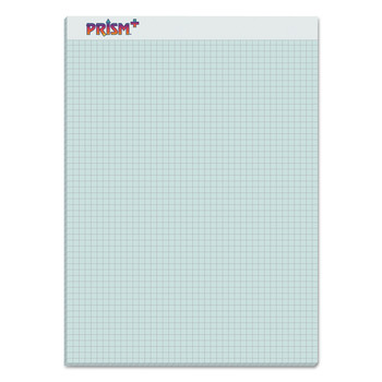 TOPS 76581 Prism Quadrille Perforated Pads, 5 Sq/in Quadrille Rule, 8.5 X 11.75, Blue, 50 Sheets, 12/pack