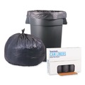 Trash Bags | Boardwalk H7658TGKR01 Low Density 0.95 mil 60 Gallon 38 in. x 58 in. Waste Can Liners - Gray (100/Carton) image number 1