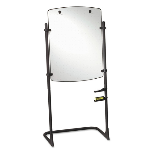 New Arrivals | Quartet 120TE Silhouette Steel Frame 31 in. x 41 in. Total Erase Whiteboard/Flipchart Easel - White/Black image number 0