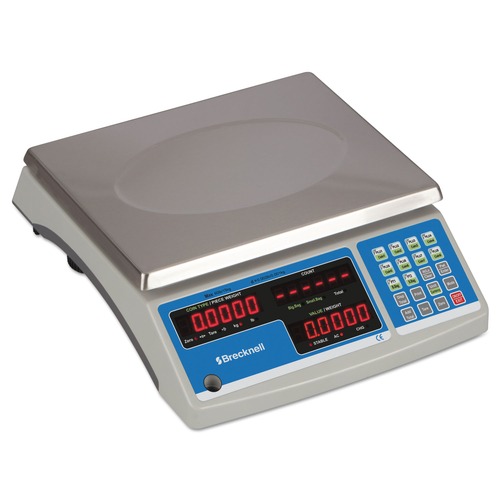 National Tape Measure Day! | Brecknell B140 11-1/2 in. x 8-3/4 in. Electronic 60 lbs. Coin and Parts Counting Scale - Gray image number 0