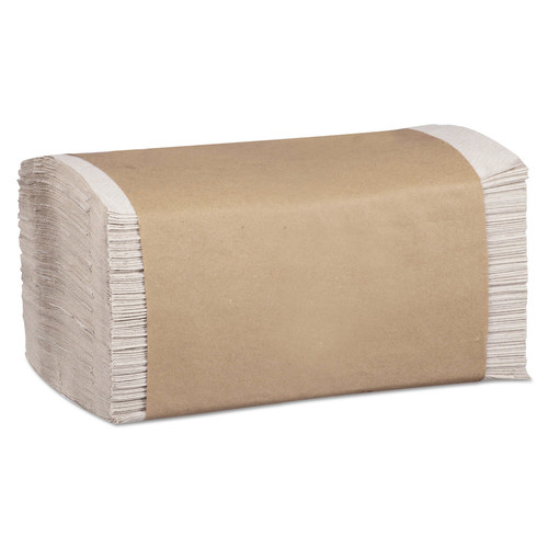 Paper Towels and Napkins | Marcal PRO P600N 100% Recycled 1-Ply 8.62 in. x 10.25 in. Paper Towels - Natural (12 Packs/Carton, 334/Pack) image number 0