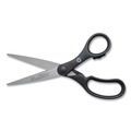 Westcott 15582 Kleenearth Basic Plastic Handle Scissors, Pointed Tip, 7-in Long, 2.8-in Cut Length, Black Straight Handle image number 1