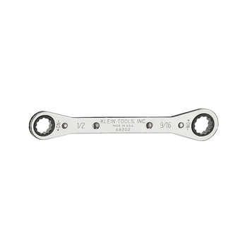 Klein Tools 68202 1/2 in. x 9/16 in. Ratcheting Box Wrench