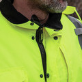 Jackets | Klein Tools 60364 Reflective Winter Bomber Jacket - Large, High-Visibility Yellow/Black image number 2