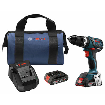 Factory Reconditioned Bosch HDS183-02-RT 18V Lithium-Ion Brushless Compact Tough 1/2 in. Cordless Hammer Drill Kit (2 Ah)
