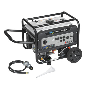 PORTABLE GENERATORS | Quipall 5250DF Dual Fuel Gas Portable Generator with Electric Start