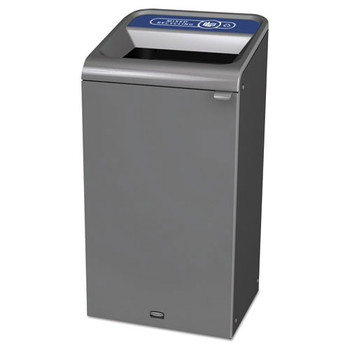 TRASH WASTE BINS | Rubbermaid Commercial 1961622 Configure 23-Gallon Mixed Indoor Recycling Waste Receptacle - Gray