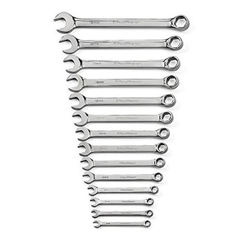 GearWrench 81925 14 pc. Full Polish Combination Non-Ratcheting Wrench Set,6-19mm Metric