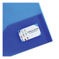 New Arrivals | Avery 47811 Two-Pocket 20 Sheet Capacity Plastic Folder - Translucent Blue image number 2