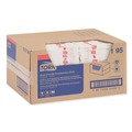 Cleaning Cloths | Tork 192195 13 in. x 21 in. Quat Friendly 1/4 Fold Foodservice Cloths - White (150/Carton) image number 3