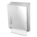 San Jamar T1900SS 11.38 in. x 4 in. x 14.75 in. C-Fold/MultiFold Towel Dispenser - Stainless Steel image number 4