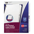 Friends and Family Sale - Save up to $60 off | Avery 11370 Avery-Style Legal Exhibit Side Tab Divider, Title: 1-25, Letter, White (1 Set) image number 0