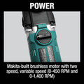 Right Angle Drills | Makita XAD05T 18V LXT Brushless Lithium-Ion 1/2 in. Cordless Right Angle Drill Kit with 2 Batteries (5 Ah) image number 15