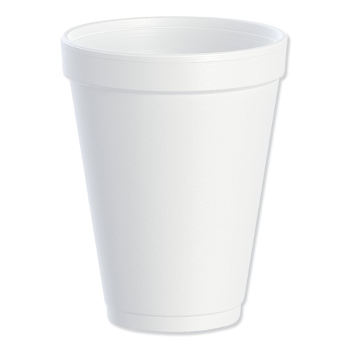 Just Launched | Dart 12J12 12oz Foam Drink Cups - White (25/Bag, 40 Bags/Carton) image number 0