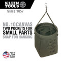 Cases and Bags | Klein Tools 5143 Tapered-Bottom Canvas Bag image number 1