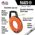 Material Handling | Klein Tools 56341 1/8 in. x 240 ft. Stainless Steel Fish Tape image number 1