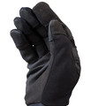 Work Gloves | Klein Tools 40232 Extra Grip Wire Pulling Work Gloves with Thumb Reinforcements and Grip Patches - Black, Medium image number 3