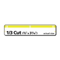 Avery 05966 TrueBlock 0.66 in. x 3.44 in. Permanent Adhesive File Folder Labels - White/Yellow (30-Piece/Sheet, 50 Sheets/Box) image number 3