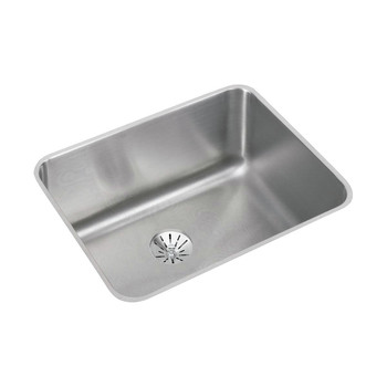 KITCHEN SINKS | Elkay ELUH211510PD Lustertone 23-1/2 in. x 18-1/4 in. x 10 in., Single Bowl Undermount Sink with Perfect Drain (Stainless Steel)