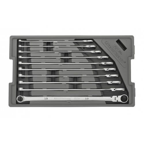 GearWrench 86126 120XP 10Piece XL Flex GearBox Metric Universal Spline