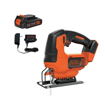 JIG SAWS | Black & Decker BDCJS20C 20V MAX Brushed Lithium-Ion Cordless Jig Saw Kit (1.5 Ah)