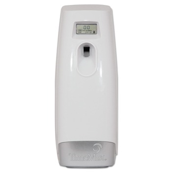 ODOR CONTROL | TimeMist 1048502 3.4 in. x 3.4 in. x 8.25 in. Plus Metered Aerosol Fragrance Dispenser - White