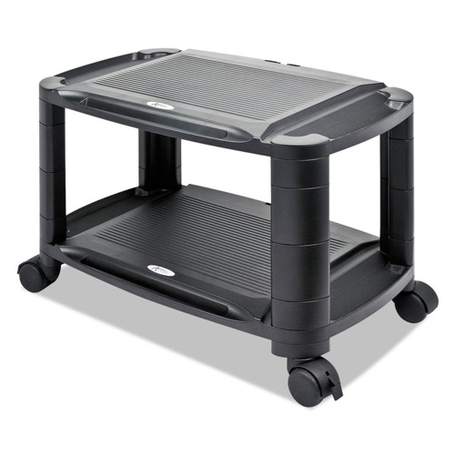 Alera ALEU3N1BL 3-In-1 21.63 in. x 13.75 in. x 24.75 in. Storage Cart and Stand - Black/Gray image number 0