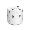 Cleaning & Janitorial Supplies | Boardwalk B6180 125 ft. 2-Ply Septic Safe Toilet Tissue - White (500 Sheets/Roll, 96 Rolls/Carton) image number 0