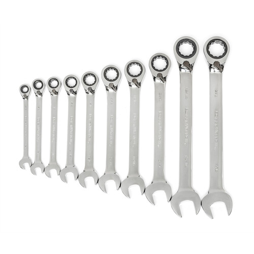 GearWrench 85891 10-Piece SAE Reversing Ratcheting Combination Wrench image number 0