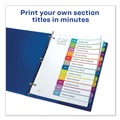 test | Avery 11847 Ready Index 12-Tab Table of Contents Arched Tab Dividers Set - Multicolor (1-Set) image number 3