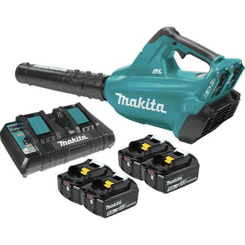 Makita Xbu02pt1 18v X2 36v Lxt Lithium Ion Brushless Cordless Blower Kit With 4 Batteries 5 0ah Tyler Tool