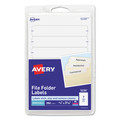 New Arrivals | Avery 05230 Sure Feed 0.66 in. x 3.44 in. Removable File Folder Labels - White (36 Sheets/Pack, 7/Sheet) image number 0