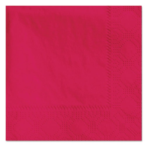 Hoffmaster 180311 9-1/2 in. x 9-1/2 in. 2-Ply Beverage Napkins - Red (1000-Piece/Carton) image number 0