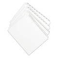 Avery 82220 Preprinted Legal Exhibit 10-Tab '22-ft Label 11 in. x 8.5 in. Side Tab Index Dividers - White (25-Piece/Pack) image number 1
