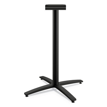HON HBTTX42S.P6P Between Standing-Height X-Base for 30 in. - 36 in. Table Tops - Black