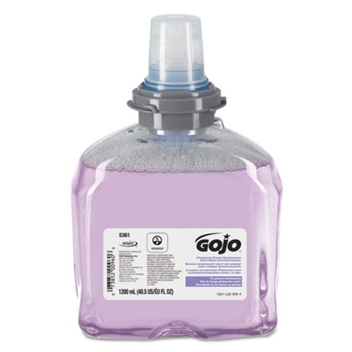 GOJO Industries 5361-02 Tfx Luxury Foam Hand Wash, Fresh Scent, Dispenser, 1200 mL (2/Carton) image number 0