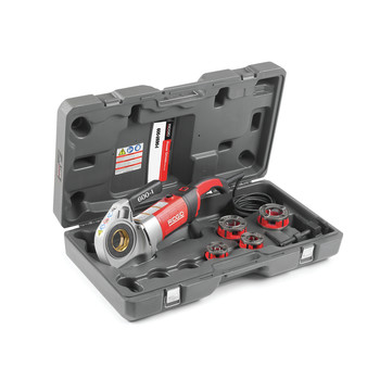 THREADING TOOLS | Ridgid 600-I Handheld Power Drive with 1/2 in. - 1-1/4 in. Die Heads, Support Arm and Case