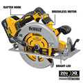 Dewalt DCS574W1 20V MAX XR Brushless Lithium-Ion 7-1/4 in. Cordless Circular Saw with POWER DETECT Tool Technology Kit (8 Ah) image number 12