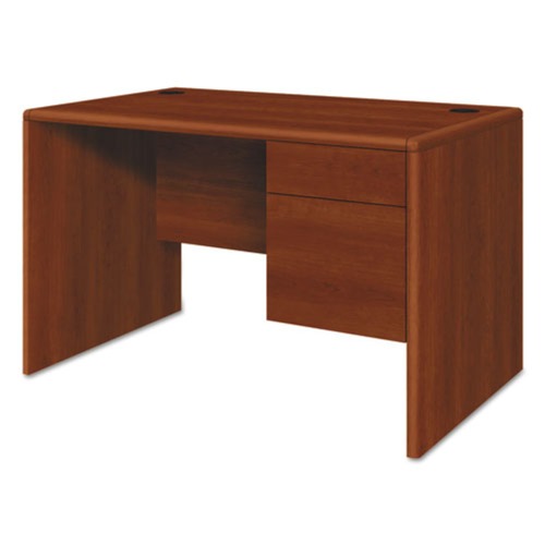  | HON H107885R.COGNCOGN 10700 Series 48 in. x 30 in. x 29.5 in. 1 Box/1 File Drawer Small Office Desk - Cognac image number 0