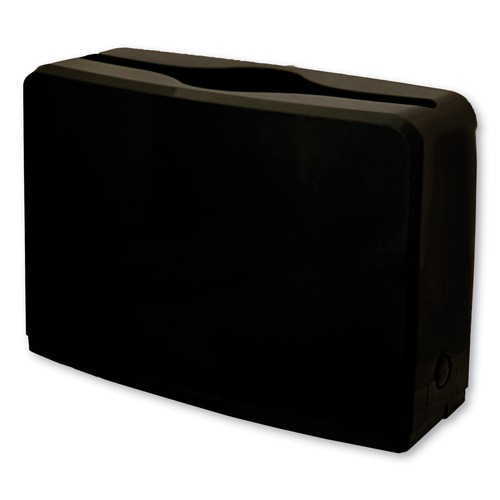 GEN AH52010 10.63 in. x 7.28 in. x 4.53 in. Countertop Folded Towel Dispenser - Black (1/Carton) image number 0