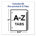 Friends and Family Sale - Save up to $60 off | Avery 11306 Preprinted Laminated Tab Dividers W/gold Reinforced Binding Edge, 25-Tab, Letter image number 3