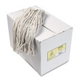 Cleaning & Janitorial Supplies | Boardwalk BWK224CCT 24 oz. Premium Cut-End Cotton Wet Mop Heads - White (12/Carton) image number 0