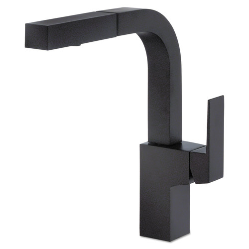 Kitchen Faucets | Gerber D404562BS Mid-Town 1.75 GPM Single Handle Pull-Out Kitchen Faucet (Satin Black) image number 0