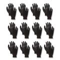 Work Gloves | Boardwalk BWK0002910 Palm Coated Cut-Resistant HPPE Gloves - Black, XL (6-Pair) image number 0