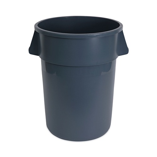Waste Cans | Boardwalk 3485199 44 Gallon Plastic Round Waste Receptacle - Gray image number 0