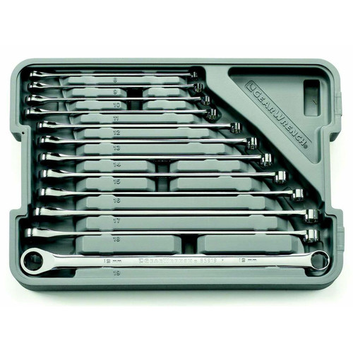 Socket Sets | GearWrench 85988 12-Piece 12-Point Metric XL GearBox Double Box Ratcheting Wrench Set image number 0