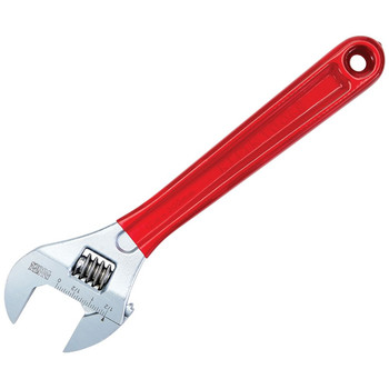 WRENCHES | Klein Tools D507-12 12 in. Extra Capacity Adjustable Wrench - Transparent Red Handle