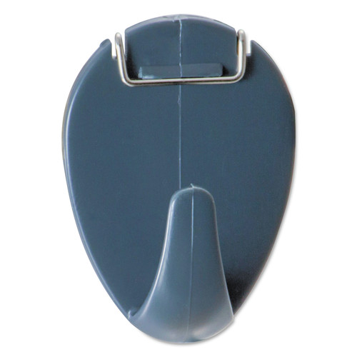 Friends and Family Sale - Save up to $60 off | Universal UNV08222 40 Sheets Capacity, Deluxe Recycled Cubicle Hooks - Charcoal (5/Pack) image number 0