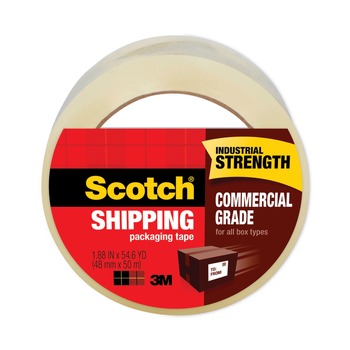 TAPES | Scotch 3750-CS36ST 1.88 in. x 54.6 yds. 3750 Commercial Grade 3 in. Core Packaging Tape with ST-181 Pistol-Grip Dispenser - Clear (36/Carton)